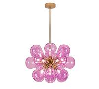 SXSKPP 18 Bolle di Sfera di Vetro Moderne Sferiche, Lampada a Sospensione Creativa G9 Sputnik, Lampada da Soffitto a Filo Decorazione per la Casa Appesa per Luci delle Scale del Co