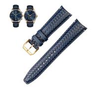 SXSWCH 22mm 20mm Cinturino In Vera Pelle Adatta Per IWC IW503312 IW500713 IW344205 Blu Vacchetta Cinturino Uomo Fibbia Pin, 22mm, A