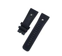 SXSWCH 28 mm Classico Canda di guardia in pelle autentica con rivetta per sette venerdì cinghia di orologio nera Braccia marrone Bracciale Fibbia
