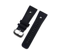 SXSWCH 28 mm Classico Canda di guardia in pelle autentica con rivetta per sette venerdì cinghia di orologio nera Braccia marrone Bracciale Fibbia