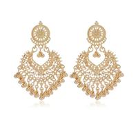 SXSWCH Boho Ball Tassel Dichiarazione che pende orecchini per donne ragazze vintage a forma di fiore a forma di lampadario in perline drop uinorente pericoloso per il penzolante regali di gioielli