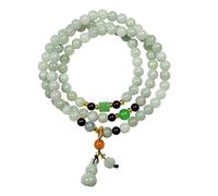 SXSWCH Bracciale Bracciale giada verde naturale per donne Bracciale elastico per tallone di giada per Natale, Ringraziamento, Gifts Ladies Gioielli