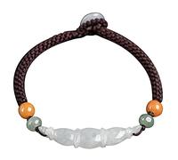 SXSWCH Bracciale naturale giada loto radice gioiello fortunato braccialetto per donne gioielli