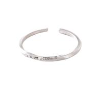 SXSWCH Bracciale S999 Bracciale d'argento puro Bracciale da uomo e donna di apertura di apertura Regalo di compleanno di gioielli in argento Gioielli da donna