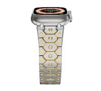 SXSWCH Canda di guardia in acciaio in metallo in acciaio inossidabile Titan per banda Ultra 2 49mm 46 mm 45 mm 44 mm Serie cinturino 10 9 8 7 6 5 4 3 2 1 SE con connettore metallico