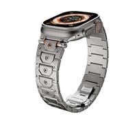 SXSWCH Canda di guardia in acciaio in metallo in acciaio inossidabile Titan per banda Ultra 2 49mm 46 mm 45 mm 44 mm Serie cinturino 10 9 8 7 6 5 4 3 2 1 SE con connettore metallico