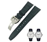 SXSWCH Cinturino di ricambio per orologi IWC Portugieser PILOT'S con fibbia pieghevole, estremità curva, cinturino in vera pelle di mucca, 20 mm, 21 mm, 22 mm, 21mm