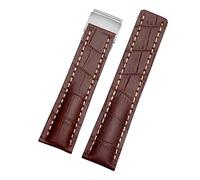 SXSWCH Cinturino in pelle autentica 22mm da 24 mm di orologi per bracciale in pelle di crava da uomo da uomo Breitling con fibbia di schieramento