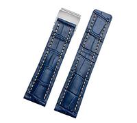 SXSWCH Cinturino in pelle autentica 22mm da 24 mm di orologi per bracciale in pelle di crava da uomo da uomo Breitling con fibbia di schieramento