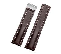 SXSWCH Cinturino in pelle autentica 22mm da 24 mm di orologi per bracciale in pelle di crava da uomo da uomo Breitling con fibbia di schieramento