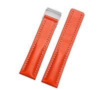 SXSWCH Cinturino in pelle autentica 22mm da 24 mm di orologi per bracciale in pelle di crava da uomo da uomo Breitling con fibbia di schieramento