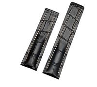 SXSWCH Cinturino in pelle autentica 22mm da 24 mm di orologi per bracciale in pelle di crava da uomo da uomo Breitling con fibbia di schieramento