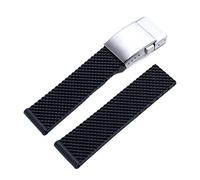 SXSWCH Cinturino per orologio Breitling, in morbido silicone, 22 mm, 24 mm, per Navitimer/Avenger/Superocean, 24mm, A