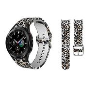 SXSWCH Cinturino per orologio da polso curvo da 20 mm, per orologio 4, classico, 46, 42 mm/44, 40 mm, con stampa in silicone, Watch4 40mm, A