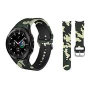 SXSWCH Cinturino per orologio da polso curvo da 20 mm, per orologio 4, classico, 46, 42 mm/44, 40 mm, con stampa in silicone, Watch4 40mm, A