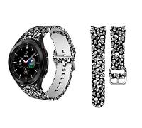 SXSWCH Cinturino per orologio da polso curvo da 20 mm, per orologio 4, classico, 46, 42 mm/44, 40 mm, con stampa in silicone, Classic 46mm, A