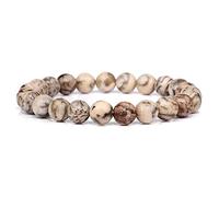 SXSWCH Citrini gialli ruvidi cristallini perle in cristallo quarzo braccialenaturale bracciale in pietra agate di yoga gioielli yoga, 4.citrina, 19 cm (colore: 15.feldspato, dimensione: 21 cm)