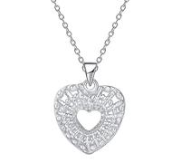 SXSWCH Collana a Ciondolo a Cuore a Cuore a Cuore da 18 Pollici per Il Regalo di gioielleria da Sposa