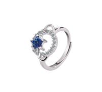 SXSWCH Girl Products Star Planet Ring Anello di luna Saturno Star Moon, Life Is a Journey Planet Ring Day Gift Birthday Jewelry-N07 Regali