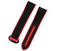 SXSWCH Guarda Bracciale per Omega 300 Seamaster 600 Pianeta Oceano pieghevole piegatura in silicone Nylicon Cinghia Watch Accessori Watch Band Chain