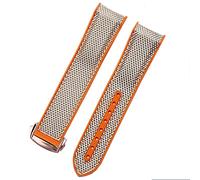 SXSWCH Guarda Bracciale per Omega 300 Seamaster 600 Pianeta Oceano pieghevole piegatura in silicone Nylicon Cinghia Watch Accessori Watch Band Chain