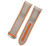 SXSWCH Guarda Bracciale per Omega 300 Seamaster 600 Pianeta Oceano pieghevole piegatura in silicone Nylicon Cinghia Watch Accessori Watch Band Chain