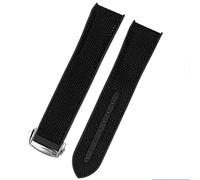 SXSWCH Guarda Bracciale per Omega 300 Seamaster 600 Pianeta Oceano pieghevole piegatura in silicone Nylicon Cinghia Watch Accessori Watch Band Chain