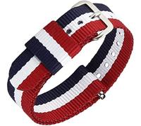 SXSWCH Guarda le fasce di orologi di ricambio in nylon con cinghia per uomo e donna in maglia di orologio da orologio traspirante d-19mm (colore: d, dimensione: 18mm)