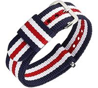 SXSWCH Guarda le fasce di orologi sostitutive in nylon cinghia per uomo e donna in mesh ricambio di orologio traspirante d-19mm (colore: i, dimensione: 19mm)