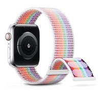 SXSWCH Nylon Sport Band compatibile con banda 38mm 41mm 41mm 42mm 44mm da 45 mm da donna intrecciata intrecciata Compatibile per la serie iWatch 9/8/6/6/5/4/3/2