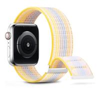 SXSWCH Nylon Sport Band compatibile con banda 38mm 41mm 41mm 42mm 44mm da 45 mm da donna intrecciata intrecciata Compatibile per la serie iWatch 9/8/6/6/5/4/3/2