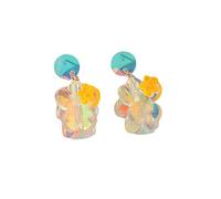 SXSWCH Orecchini, Orecchini da Donna Vintage Paillettes acrilici di Fiore Forma Delicate ed Eleganti Orecchini penzolanti Orecchini per Le Orecchie per Le Orecchie
