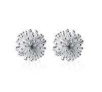 SXSWCH Orecchini per prigionieri in argento sterling di dente di leone per donne uomini ipoallergenico semi di fiori cluster orecchio di tragus dopo orecchini adorabili per dormire piccoli regali di