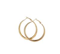 SXSWCH Punk Big Times Hoop ， Party Trendy Exagerated Color Round Circle per Donne Orecchini di Fascia Alta