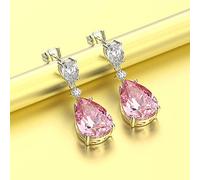 SXSWCH Pure 925 Gioielli Sapphire Diamond Drop Calco di Orecchini per Orecchini per Feste di Compleanno Donne Drop