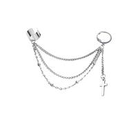 SXSWCH Tasella vintage penzola per cuffia per cuffia Crawler Cramber Orecchino per donne Cartilagine in acciaio inossidabile Clip di vite a telaio su goccia a strati Gioielli comodi leggeri 1 pezzo