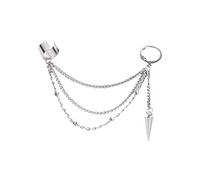 SXSWCH Tasella vintage penzola per cuffia per cuffia Crawler Cramber Orecchino per donne Cartilagine in acciaio inossidabile Clip di vite a telaio su goccia a strati Gioielli comodi leggeri 1 pezzo