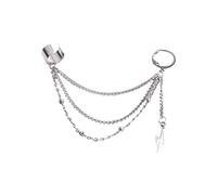 SXSWCH Tasella vintage penzola per cuffia per cuffia Crawler Cramber Orecchino per donne Cartilagine in acciaio inossidabile Clip di vite a telaio su goccia a strati Gioielli comodi leggeri 1 pezzo