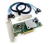 SXTAIGOOD 9300-8I SAS3008 12Gbps SATA/SAS 8-Port HBA IT Mode ZFS FreeNAS unRAID+2* SFF-8643 SATA Cable