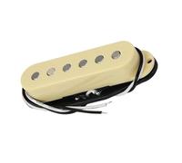 SXTYOPT Confezione da 3 Pezzi Giallo Chiaro Vintage Alnico 5 Pickup Single Coil Set Pickup a Ponte Centrale con Asta Piatta Pickup Strumento Chitarra