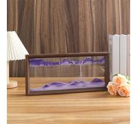 SXTYYH 7/10/12 Pollici Pittura di Sabbia Che Scorre, Paesaggio di Sabbia 3D del Mare Profondo, Arte della Sabbia in Movimento for Ornamento for Soggiorno, Scrivania da Ufficio(Purple,12in)