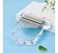 SXTYYH Kalimba Pianoforte for Pollice 17 Tasti In Cristallo Acrilico Trasparente Principianti Thumb Piano Con Martello for Accordare Strumenti Musicali(D)