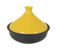 SXTYYH Pentola Tajine for Cucinare Alta Qualità Tajine Terracotta Marocchina for Una Distribuzione Uniforme Del Calore Casseruola Con Coperchio Affusolato(Giallo)