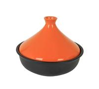 SXTYYH Pentola Tajine for Cucinare Alta Qualità Tajine Terracotta Marocchina for Una Distribuzione Uniforme Del Calore Casseruola Con Coperchio Affusolato(Arancia)