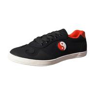 SXTYYH Scarpe Kung Fu for Esercizi Allenamento Suola Antiscivolo Scarpe for Arti Marziali Tessuto Di Canapa Tai Chi Scarpe Leggere Sneakers for Uso Quotidiano Camminata(Nero,44EU)