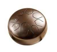 SXTYYH Tongue Drum 6 Pollici 8 Note Principiante Strumento A Percussione Handpan Con Borsa for Il Trasporto, Mallet, Libro Di Musica for La Meditazione Yoga Tamburo Zen(Bronze)