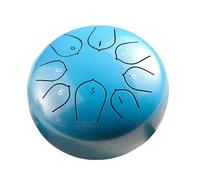 SXTYYH Tongue Drum 6 Pollici 8 Note Principiante Strumento A Percussione Handpan Con Borsa for Il Trasporto, Mallet, Libro Di Musica for La Meditazione Yoga Tamburo Zen(Blu)