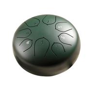SXTYYH Tongue Drum 6 Pollici 8 Note Principiante Strumento A Percussione Handpan Con Borsa for Il Trasporto, Mallet, Libro Di Musica for La Meditazione Yoga Tamburo Zen(Verde)