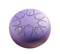 SXTYYH Tongue Drum 6 Pollici 8 Note Principiante Strumento A Percussione Handpan Con Borsa for Il Trasporto, Mallet, Libro Di Musica for La Meditazione Yoga Tamburo Zen(Purple)