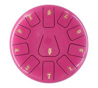 SXTYYH Tongue Drum 8 Pollici 11 Note Strumento Musicale Strumento A Percussione Handpan Tamburo D'Acciaio, Tamburo A Pioggia Con Mazzette for Tamburi Borsa Da Trasporto(Pink)
